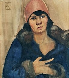 Žena v modrom